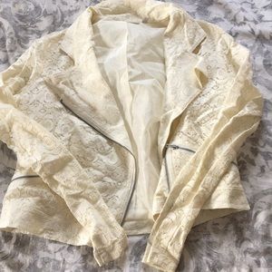 Cream Lace Jacket